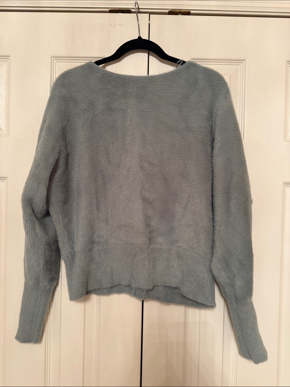 Joie Light green Fuzzy Crewneck Sweater